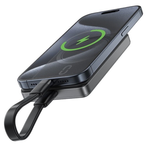 IŠORINĖ BATERIJA POWER BANK ACEFAST M12-10000 PD20W MAGNETIC WIRELESS 10000MAH JUODA IŠORINĖ BATERIJA POWER BANK ACEFAST M12-10000 PD20W MAGNETIC WIRELESS 10000MAH JUODA