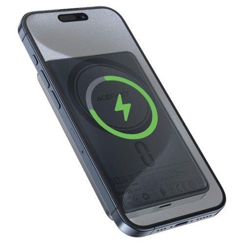 IŠORINĖ BATERIJA POWER BANK ACEFAST M12-10000 PD20W MAGNETIC WIRELESS 10000MAH JUODA IŠORINĖ BATERIJA POWER BANK ACEFAST M12-10000 PD20W MAGNETIC WIRELESS 10000MAH JUODA