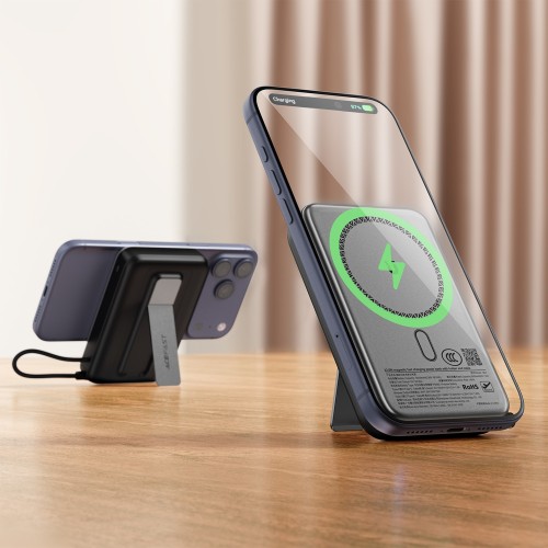 IŠORINĖ BATERIJA POWER BANK ACEFAST M24-10000 22.5W MAGNETIC WIRELESS 10000MAH JUODA IŠORINĖ BATERIJA POWER BANK ACEFAST M24-10000 22.5W MAGNETIC WIRELESS 10000MAH JUODA