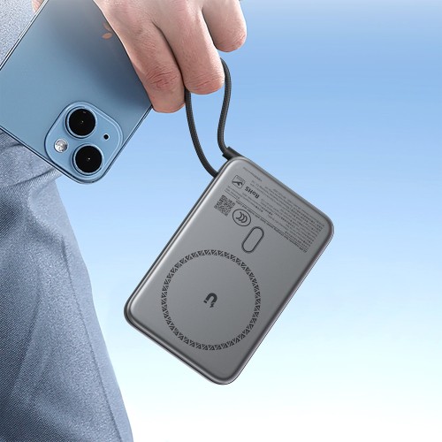 IŠORINĖ BATERIJA POWER BANK ACEFAST M24-10000 22.5W MAGNETIC WIRELESS 10000MAH JUODA IŠORINĖ BATERIJA POWER BANK ACEFAST M24-10000 22.5W MAGNETIC WIRELESS 10000MAH JUODA