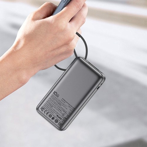 IŠORINĖ BATERIJA POWER BANK ACEFAST M7-10000 PD30W WITH CABLE 10000MAH JUODA IŠORINĖ BATERIJA POWER BANK ACEFAST M7-10000 PD30W WITH CABLE 10000MAH JUODA
