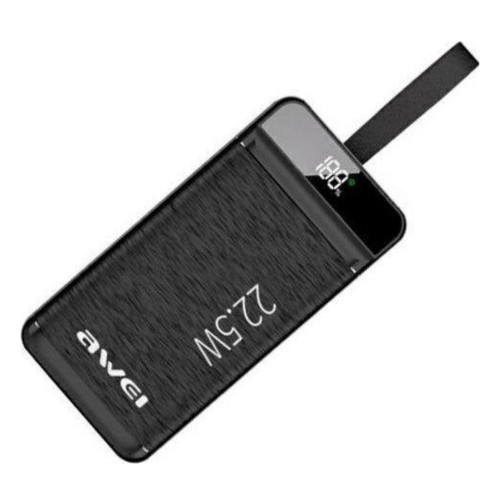 IŠORINĖ BATERIJA POWER BANK AWEI P142K 22.5W 50000MAH JUODA IŠORINĖ BATERIJA POWER BANK AWEI P142K 22.5W 50000MAH JUODA