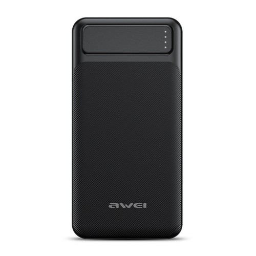 IŠORINĖ BATERIJA POWER BANK AWEI P6K 5V/2.1A 20000MAH JUODA IŠORINĖ BATERIJA POWER BANK AWEI P6K 5V/2.1A 20000MAH JUODA