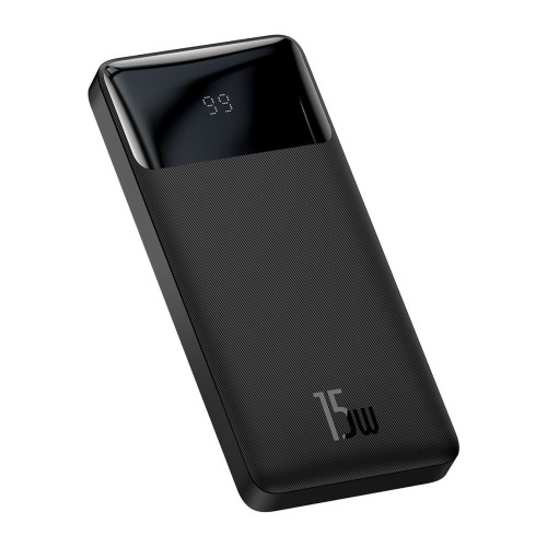 IŠORINĖ BATERIJA POWER BANK BASEUS BIPOW TYPE-C PD+2XQUICK CHARGE 3.0 15W 10000MAH SU EKRANU JUODA PPBD050001 IŠORINĖ BATERIJA POWER BANK BASEUS BIPOW TYPE-C PD+2XQUICK CHARGE 3.0 15W 10000MAH SU EKRANU JUODA PPBD050001