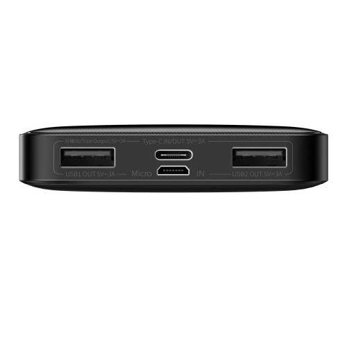 IŠORINĖ BATERIJA POWER BANK BASEUS BIPOW TYPE-C PD+2XQUICK CHARGE 3.0 15W 10000MAH SU EKRANU JUODA PPBD050001 IŠORINĖ BATERIJA POWER BANK BASEUS BIPOW TYPE-C PD+2XQUICK CHARGE 3.0 15W 10000MAH SU EKRANU JUODA PPBD050001