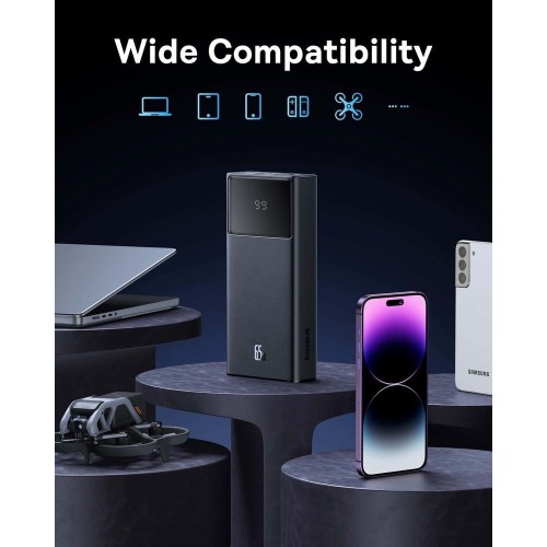 IŠORINĖ BATERIJA POWER BANK BASEUS STARLORD 65W 20000MAH JUODA P10022906113-00 IŠORINĖ BATERIJA POWER BANK BASEUS STARLORD 65W 20000MAH JUODA P10022906113-00
