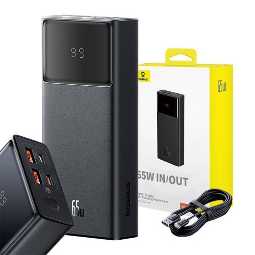 IŠORINĖ BATERIJA POWER BANK BASEUS STARLORD 65W 20000MAH JUODA P10022906113-00 IŠORINĖ BATERIJA POWER BANK BASEUS STARLORD 65W 20000MAH JUODA P10022906113-00