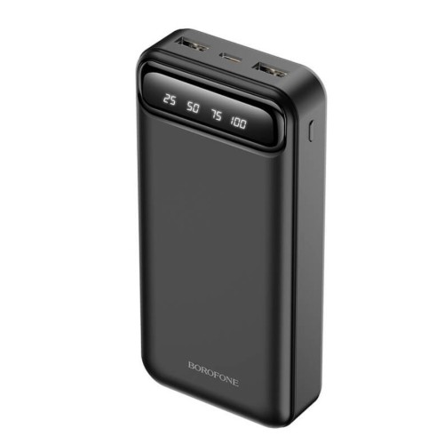 IŠORINĖ BATERIJA POWER BANK BOROFONE BJ14A 2XUSB 20000MAH JUODA IŠORINĖ BATERIJA POWER BANK BOROFONE BJ14A 2XUSB 20000MAH JUODA
