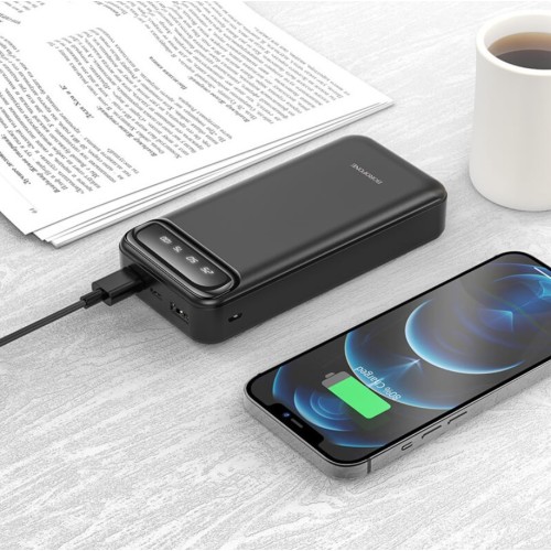 IŠORINĖ BATERIJA POWER BANK BOROFONE BJ14A 2XUSB 20000MAH JUODA IŠORINĖ BATERIJA POWER BANK BOROFONE BJ14A 2XUSB 20000MAH JUODA