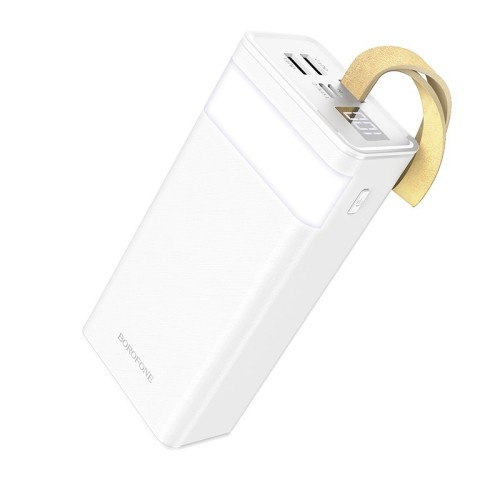 IŠORINĖ BATERIJA POWER BANK BOROFONE BJ18A 2XUSB 2A 30000MAH BALTA IŠORINĖ BATERIJA POWER BANK BOROFONE BJ18A 2XUSB 2A 30000MAH BALTA