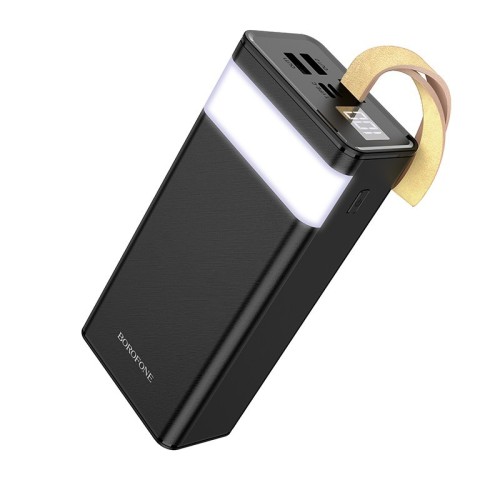 IŠORINĖ BATERIJA POWER BANK BOROFONE BJ18A 2XUSB 2A 30000MAH JUODA IŠORINĖ BATERIJA POWER BANK BOROFONE BJ18A 2XUSB 2A 30000MAH JUODA