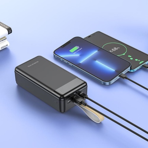 IŠORINĖ BATERIJA POWER BANK BOROFONE BJ19B PD20W+QC3.0 30000MAH JUODA IŠORINĖ BATERIJA POWER BANK BOROFONE BJ19B PD20W+QC3.0 30000MAH JUODA
