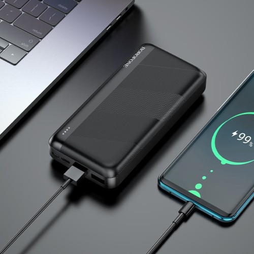 IŠORINĖ BATERIJA POWER BANK BOROFONE BJ27B 2XUSB 30000MAH JUODA