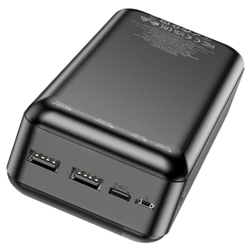 IŠORINĖ BATERIJA POWER BANK BOROFONE BJ27B 2XUSB 30000MAH JUODA