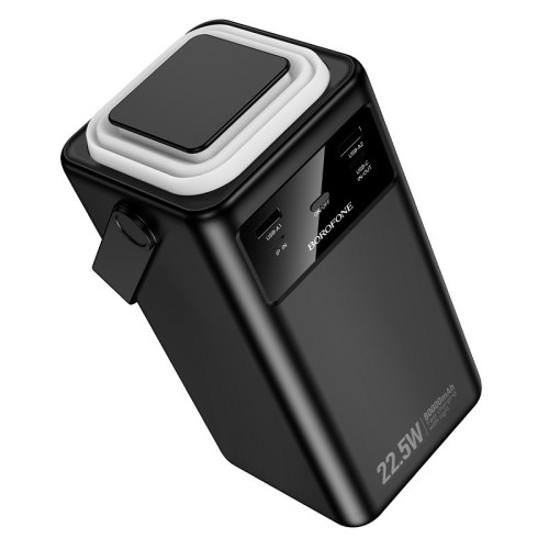 IŠORINĖ BATERIJA POWER BANK BOROFONE BJ65B 22.5W 80000MAH JUODA IŠORINĖ BATERIJA POWER BANK BOROFONE BJ65B 22.5W 80000MAH JUODA