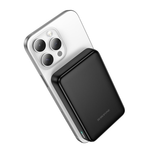 IŠORINĖ BATERIJA POWER BANK BOROFONE BJ82A PD20W MAGSAFE 10000MAH JUODA IŠORINĖ BATERIJA POWER BANK BOROFONE BJ82A PD20W MAGSAFE 10000MAH JUODA