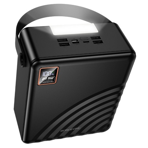 IŠORINĖ BATERIJA POWER BANK BOROFONE BJ85 22.5W+PD20W 100000MAH JUODA IŠORINĖ BATERIJA POWER BANK BOROFONE BJ85 22.5W+PD20W 100000MAH JUODA