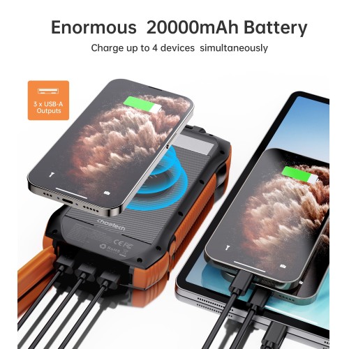 IŠORINĖ BATERIJA POWER BANK CHOETECH B657 20000MAH