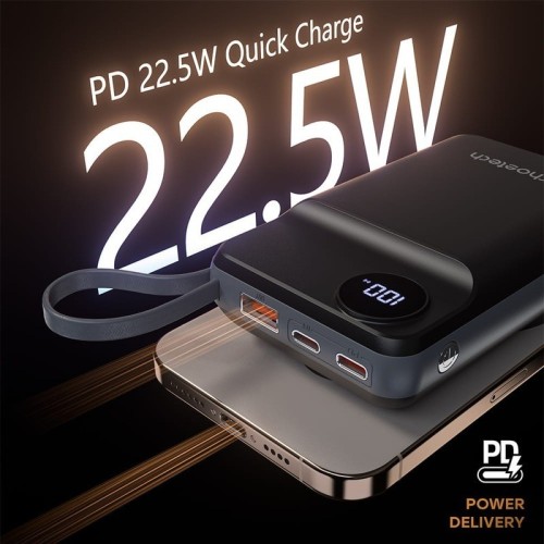 IŠORINĖ BATERIJA POWER BANK CHOETECH B696 15W MAGSAFE 20000MAH JUODA IŠORINĖ BATERIJA POWER BANK CHOETECH B696 15W MAGSAFE 20000MAH JUODA