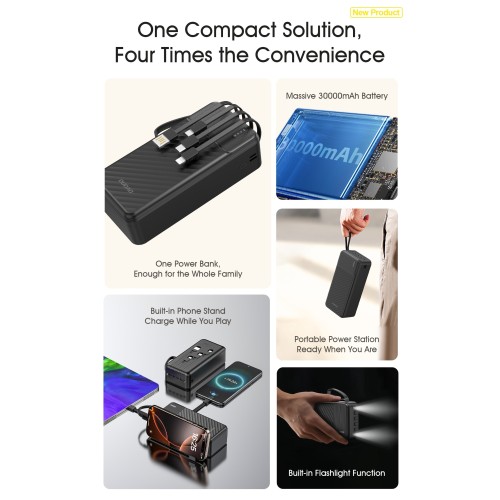 IŠORINĖ BATERIJA POWER BANK DUDAO K11 MAX 10W 30000MAH JUODA IŠORINĖ BATERIJA POWER BANK DUDAO K11 MAX 10W 30000MAH JUODA