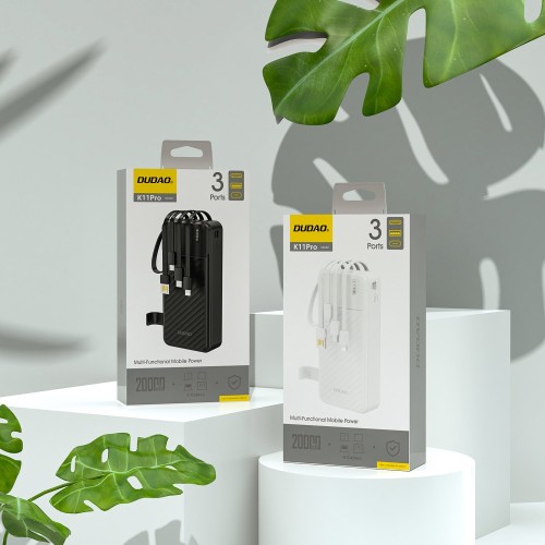IŠORINĖ BATERIJA POWER BANK DUDAO K11 PRO 10W 20000MAH JUODA