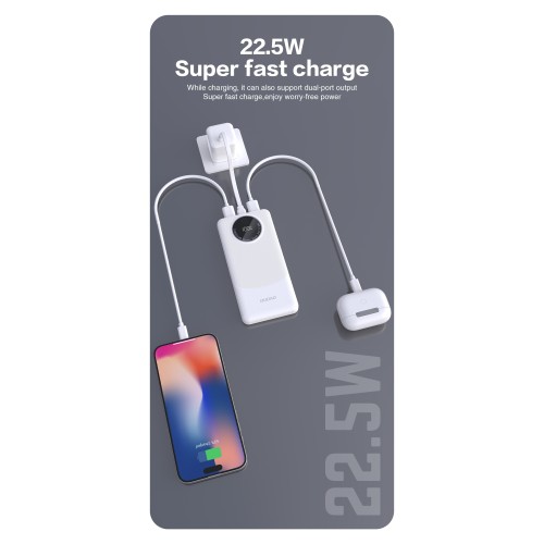 IŠORINĖ BATERIJA POWER BANK DUDAO K12 22.5W 10000MAH JUODA IŠORINĖ BATERIJA POWER BANK DUDAO K12 22.5W 10000MAH JUODA