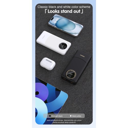 IŠORINĖ BATERIJA POWER BANK DUDAO K12 22.5W 10000MAH JUODA IŠORINĖ BATERIJA POWER BANK DUDAO K12 22.5W 10000MAH JUODA