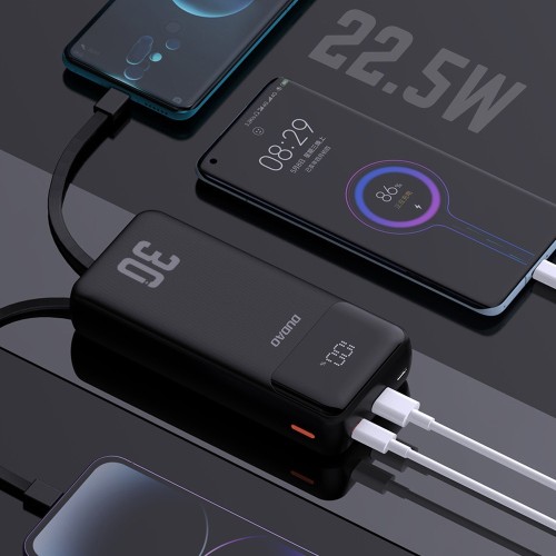 IŠORINĖ BATERIJA POWER BANK DUDAO K15 MAX 22.5W 30000MAH JUODA IŠORINĖ BATERIJA POWER BANK DUDAO K15 MAX 22.5W 30000MAH JUODA
