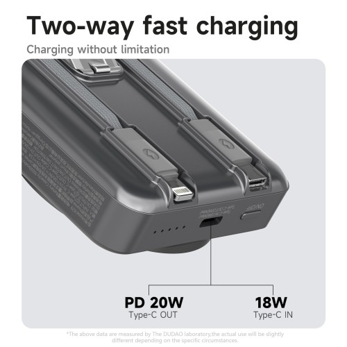 IŠORINĖ BATERIJA POWER BANK DUDAO K29 MAGSAFE 20W 10000MAH PILKAS IŠORINĖ BATERIJA POWER BANK DUDAO K29 MAGSAFE 20W 10000MAH PILKAS