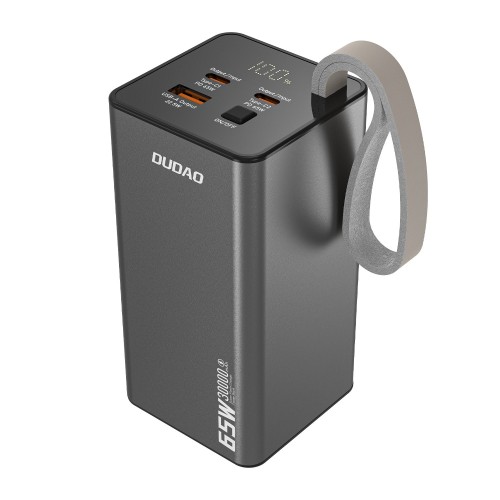 IŠORINĖ BATERIJA POWER BANK DUDAO K65+ 65W 30000MAH JUODA IŠORINĖ BATERIJA POWER BANK DUDAO K65+ 65W 30000MAH JUODA