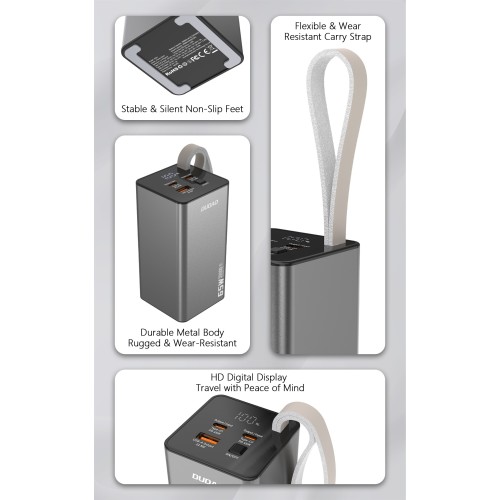 IŠORINĖ BATERIJA POWER BANK DUDAO K65+ 65W 30000MAH JUODA IŠORINĖ BATERIJA POWER BANK DUDAO K65+ 65W 30000MAH JUODA