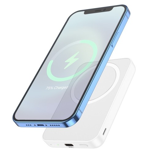 IŠORINĖ BATERIJA POWER BANK HOCO J109 PD20W MAGNETIC 5000MAH BALTA IŠORINĖ BATERIJA POWER BANK HOCO J109 PD20W MAGNETIC 5000MAH BALTA