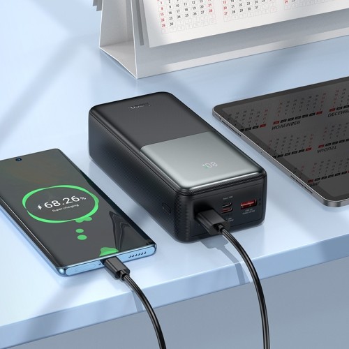 IŠORINĖ BATERIJA POWER BANK HOCO J136B 22.5W+PD20W 30000MAH JUODA IŠORINĖ BATERIJA POWER BANK HOCO J136B 22.5W+PD20W 30000MAH JUODA