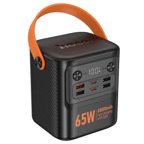 IŠORINĖ BATERIJA POWER BANK HOCO J152 PRO PD65W 80000MAH JUODA