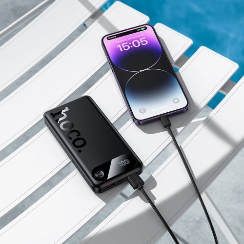IŠORINĖ BATERIJA POWER BANK HOCO J154 22.5W 10000MAH JUODA IŠORINĖ BATERIJA POWER BANK HOCO J154 22.5W 10000MAH JUODA