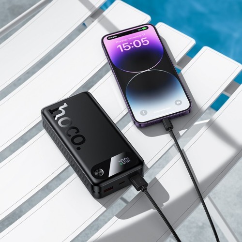 IŠORINĖ BATERIJA POWER BANK HOCO J154A 22.5W 20000MAH JUODA IŠORINĖ BATERIJA POWER BANK HOCO J154A 22.5W 20000MAH JUODA