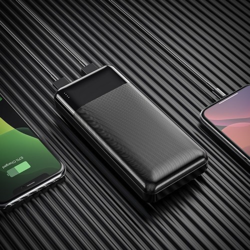 IŠORINĖ BATERIJA POWER BANK HOCO J72A 20000MAH JUODA IŠORINĖ BATERIJA POWER BANK HOCO J72A 20000MAH JUODA