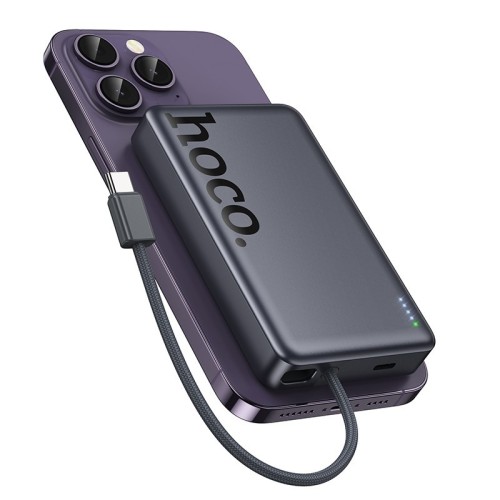 IŠORINĖ BATERIJA POWER BANK HOCO Q44 20W MAGSAFE 10000MAH JUODA IŠORINĖ BATERIJA POWER BANK HOCO Q44 20W MAGSAFE 10000MAH JUODA