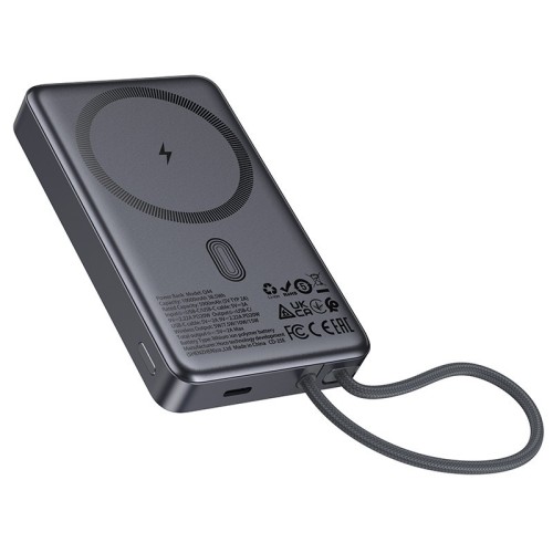 IŠORINĖ BATERIJA POWER BANK HOCO Q44 20W MAGSAFE 10000MAH JUODA IŠORINĖ BATERIJA POWER BANK HOCO Q44 20W MAGSAFE 10000MAH JUODA