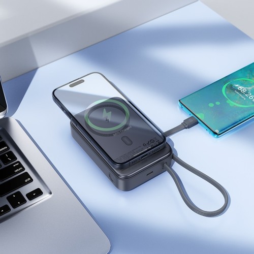 IŠORINĖ BATERIJA POWER BANK HOCO Q44A 45W MAGSAFE 20000MAH JUODA IŠORINĖ BATERIJA POWER BANK HOCO Q44A 45W MAGSAFE 20000MAH JUODA