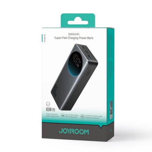 IŠORINĖ BATERIJA POWER BANK JOYROOM JR-PBF05 65W 30000MAH JUODA