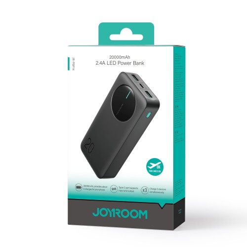 IŠORINĖ BATERIJA POWER BANK JOYROOM JR-PBF14 PRO 22.5W 20000MAH JUODA IŠORINĖ BATERIJA POWER BANK JOYROOM JR-PBF14 PRO 22.5W 20000MAH JUODA
