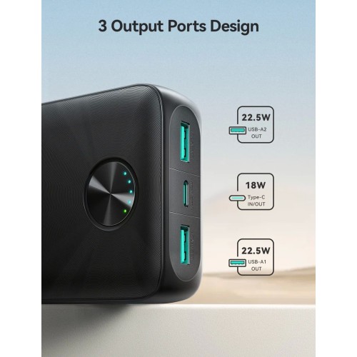 IŠORINĖ BATERIJA POWER BANK JOYROOM JR-PBF16 22.5W 20000MAH JUODA IŠORINĖ BATERIJA POWER BANK JOYROOM JR-PBF16 22.5W 20000MAH JUODA