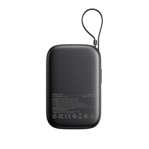 IŠORINĖ BATERIJA POWER BANK JOYROOM JR-PBF17 22.5W WITH USB-C CABLE 10000MAH JUODA IŠORINĖ BATERIJA POWER BANK JOYROOM JR-PBF17 22.5W WITH USB-C CABLE 10000MAH JUODA
