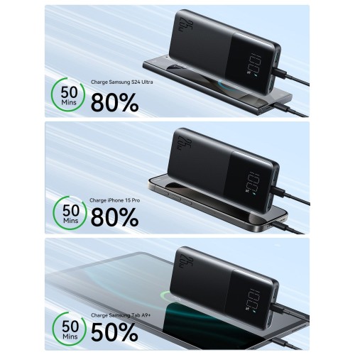IŠORINĖ BATERIJA POWER BANK JOYROOM JR-PBF20 22.5W 10000MAH JUODA IŠORINĖ BATERIJA POWER BANK JOYROOM JR-PBF20 22.5W 10000MAH JUODA
