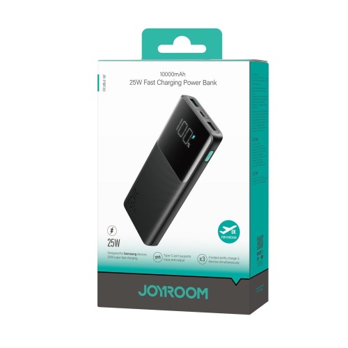 IŠORINĖ BATERIJA POWER BANK JOYROOM JR-PBF20 22.5W 10000MAH JUODA IŠORINĖ BATERIJA POWER BANK JOYROOM JR-PBF20 22.5W 10000MAH JUODA
