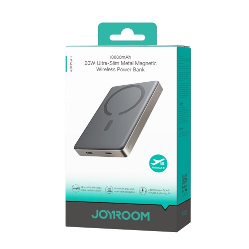 IŠORINĖ BATERIJA POWER BANK JOYROOM JR-PBM08 PRO 22.5W MAGSAFE 10000MAH NATURAL TITANIUM IŠORINĖ BATERIJA POWER BANK JOYROOM JR-PBM08 PRO 22.5W MAGSAFE 10000MAH NATURAL TITANIUM