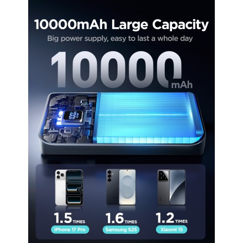 IŠORINĖ BATERIJA POWER BANK JOYROOM JR-QP191 MINI 22.5W 10000MAH JUODA IŠORINĖ BATERIJA POWER BANK JOYROOM JR-QP191 MINI 22.5W 10000MAH JUODA