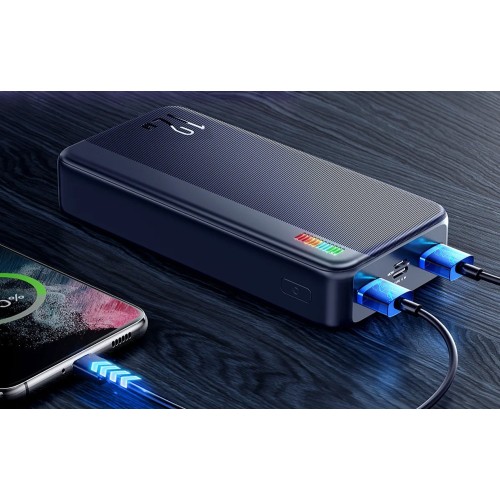 IŠORINĖ BATERIJA POWER BANK JOYROOM JR-T018 12W 30000MAH JUODA IŠORINĖ BATERIJA POWER BANK JOYROOM JR-T018 12W 30000MAH JUODA