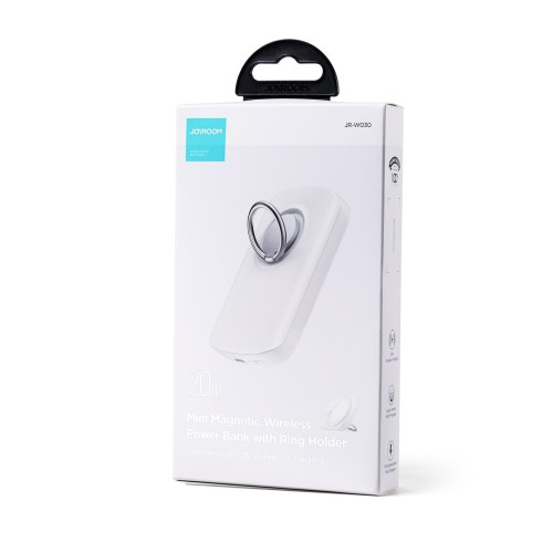IŠORINĖ BATERIJA POWER BANK JOYROOM JR-W030 20W MAGNETIC WIRELESS 6000MAH VIOLETINĖ